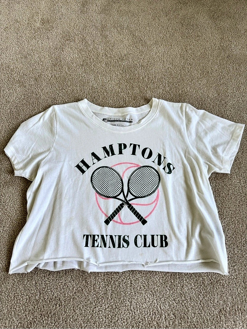 Lulu’s Women's Graphic Tennis Club Tee Size Medium